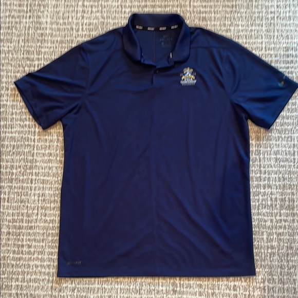 Nike Men's Navy Polo Shirt PGA championship bellerive 2018 - Picture 1 of 4